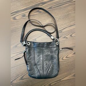 B. Makowsky black leather crossbody